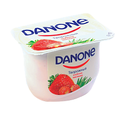 Творожок Danone с клубникой и земляникой 3,6%, 170 г