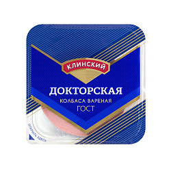 Колбаса Клинский Докторская вареная нарезка, 190 г
