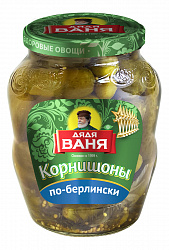 Корнишоны Дядя Ваня По-берлински маринованные, 350 г