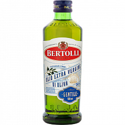 Масло оливковое Bertolli Gentile Extra Virgin нерафинированное, 500 мл