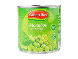 ГОРОШЕК ЗЕЛЕНЫЙ ГРИН РЕЙ 420 Г Ж/Б РОССИЯ