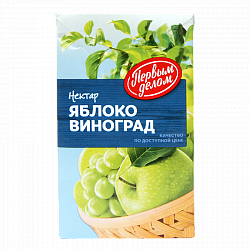 Нектар Первым Делом Яблоко-виноград, 0,95 л