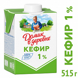 Кефир Домик в деревне 1%, 515 г
