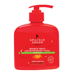 Мыло Красная Линия для интимной гигиены с экстрактом календулы, 520 мл