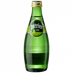 Напиток Perrier газированный на основе столовой минеральной воды с ароматом лайма, 0,33 л
