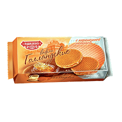 Вафли Яшкино Голландские с карамельной начинкой, 290 г