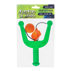 Игрушка Silapro Рогатка 17х12х2,5 см + мяч, 3,5 см, арт.134-143