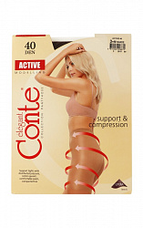 Колготки Conte Active, 40 ден, размер 4, цвет nero
